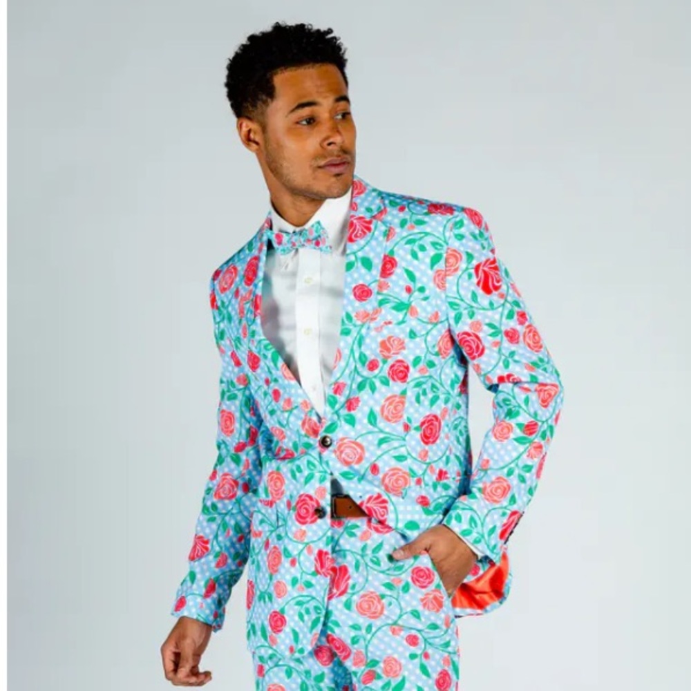 Shinesty Gingham Roses Derby jacket